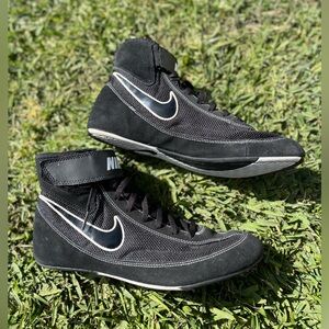 Nike SideSweep VII Wrestling Black Shoes 366683-001 Men's Size 10